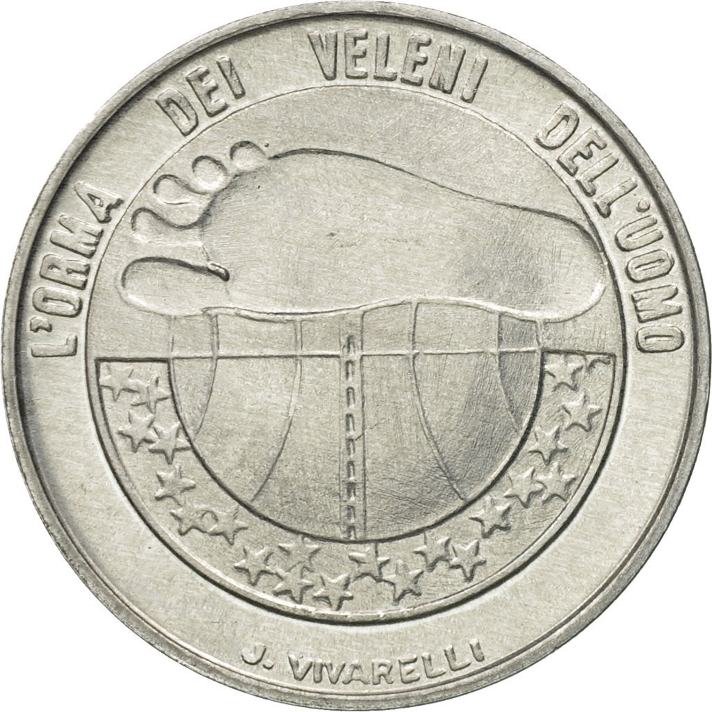 Moneta, San Marino, 10 Lire, 1977, Rome, FDC, Alluminio, KM:66