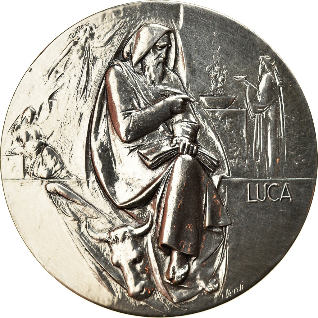Vatican, Medal, Benoit XVI, Scène Biblique, Religions & beliefs, 2008, Luca
