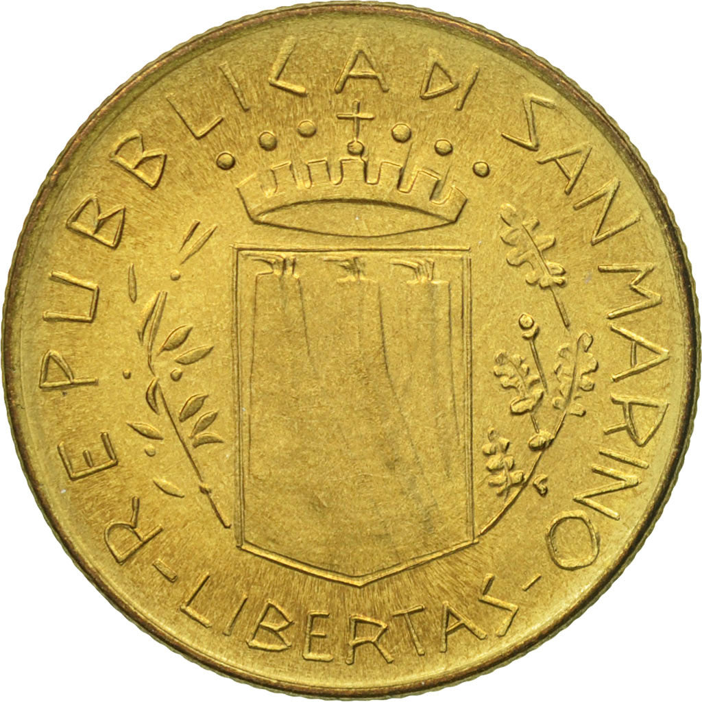 Coin, San Marino, 200 Lire, 1981, Rome, AU(55-58), Aluminum-Bronze, KM:123