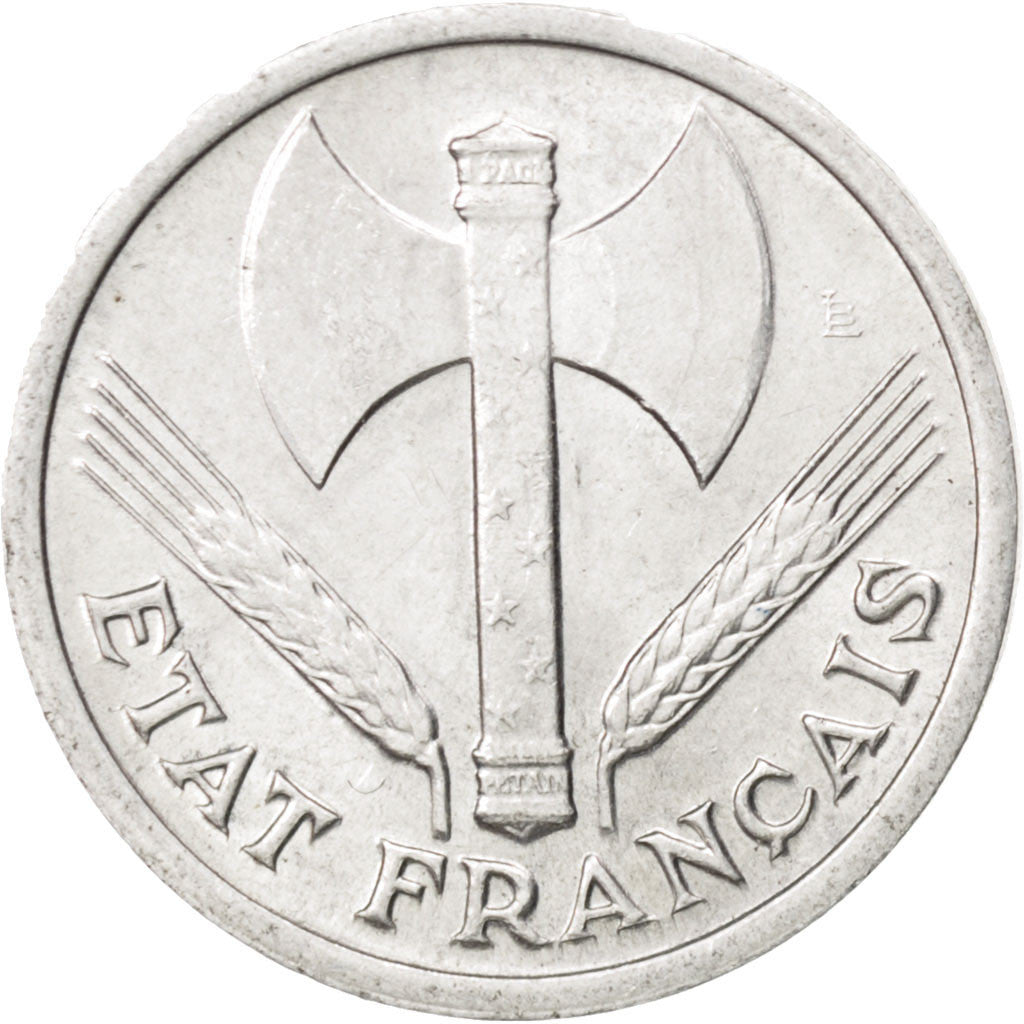 Coin, France, Bazor, Franc, 1942, MS(63), Aluminum, KM:902.1, Gadoury:471
