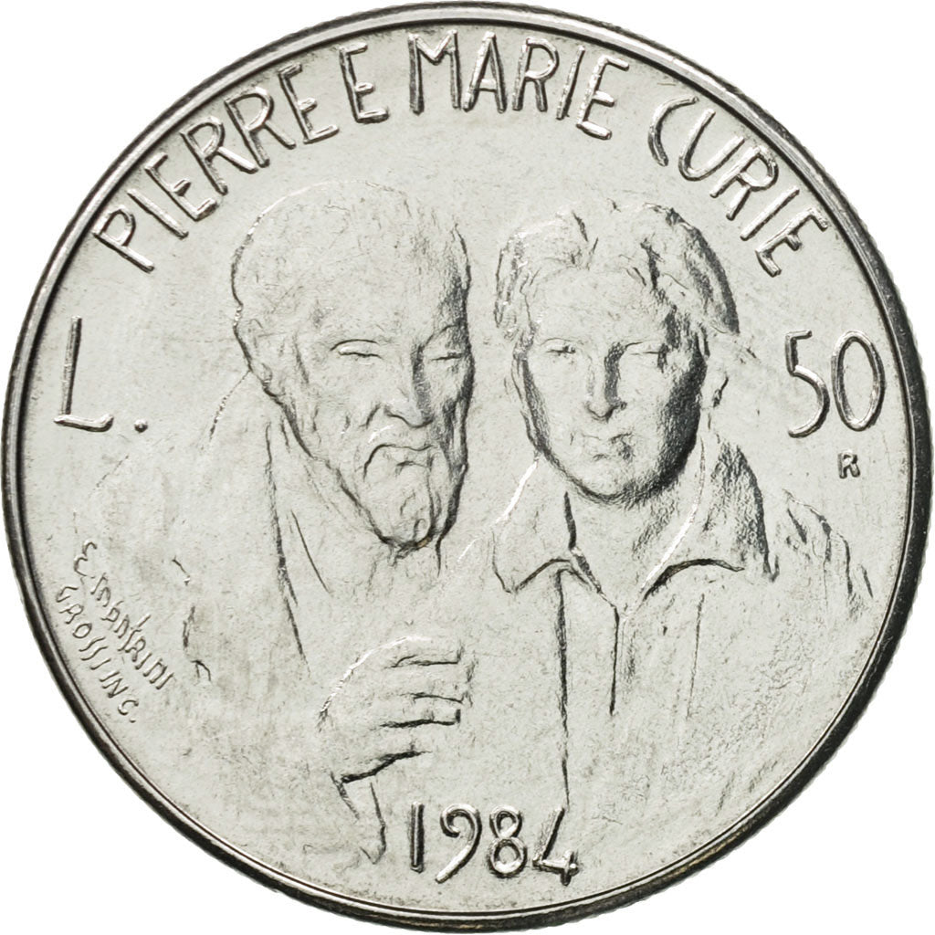 Moneta, San Marino, 50 Lire, 1984, Rome, FDC, Acciaio, KM:164