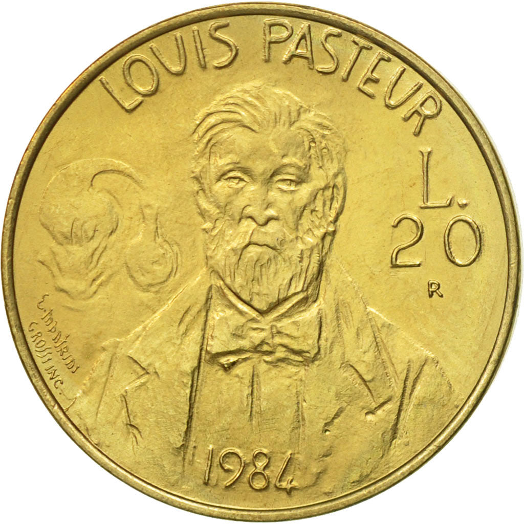 Coin, San Marino, 20 Lire, 1984, Rome, EF(40-45), Aluminum-Bronze, KM:163