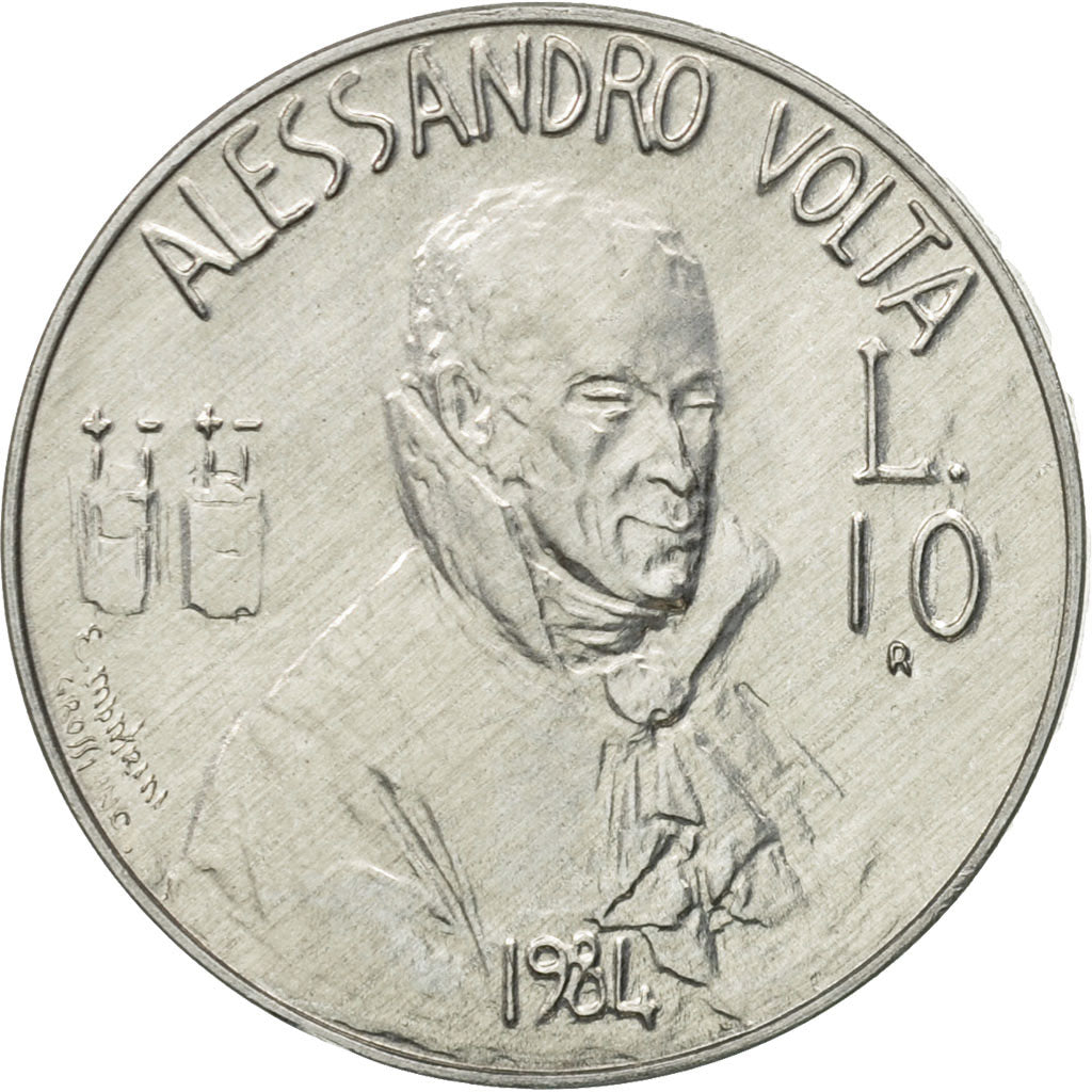 Coin, San Marino, 10 Lire, 1984, Rome, MS(65-70), Aluminum, KM:162