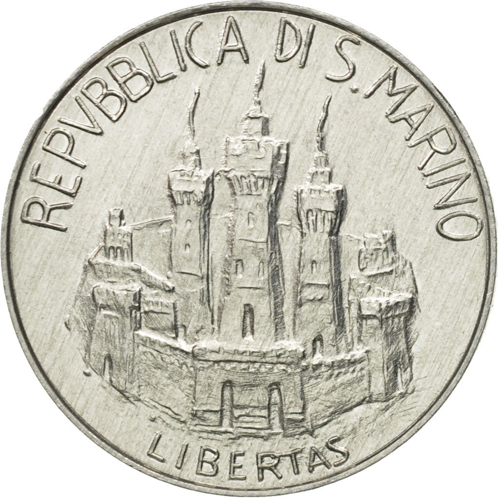 Coin, San Marino, 5 Lire, 1984, Rome, MS(65-70), Aluminum, KM:161