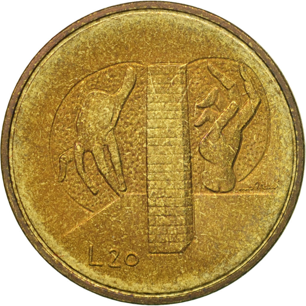 Monnaie, San Marino, 20 Lire, 1976, Rome, TTB, Aluminum-Bronze, KM:55