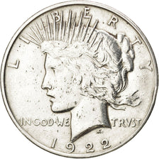 UNITED STATES, Peace Dollar, Dollar, 1922, U.S. Mint, KM #150, VF(30-35),...
