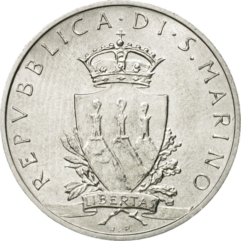 Coin, San Marino, 5 Lire, 1979, Rome, MS(65-70), Aluminum, KM:91