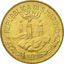 Coin, San Marino, 200 Lire, 1982, Rome, AU(50-53), Aluminum-Bronze, KM:138