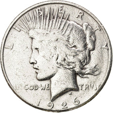 UNITED STATES, Peace Dollar, Dollar, 1926, U.S. Mint, KM #150, VF(20-25),...