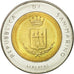 Coin, San Marino, 500 Lire, 1983, Rome, MS(63), Bi-Metallic, KM:153
