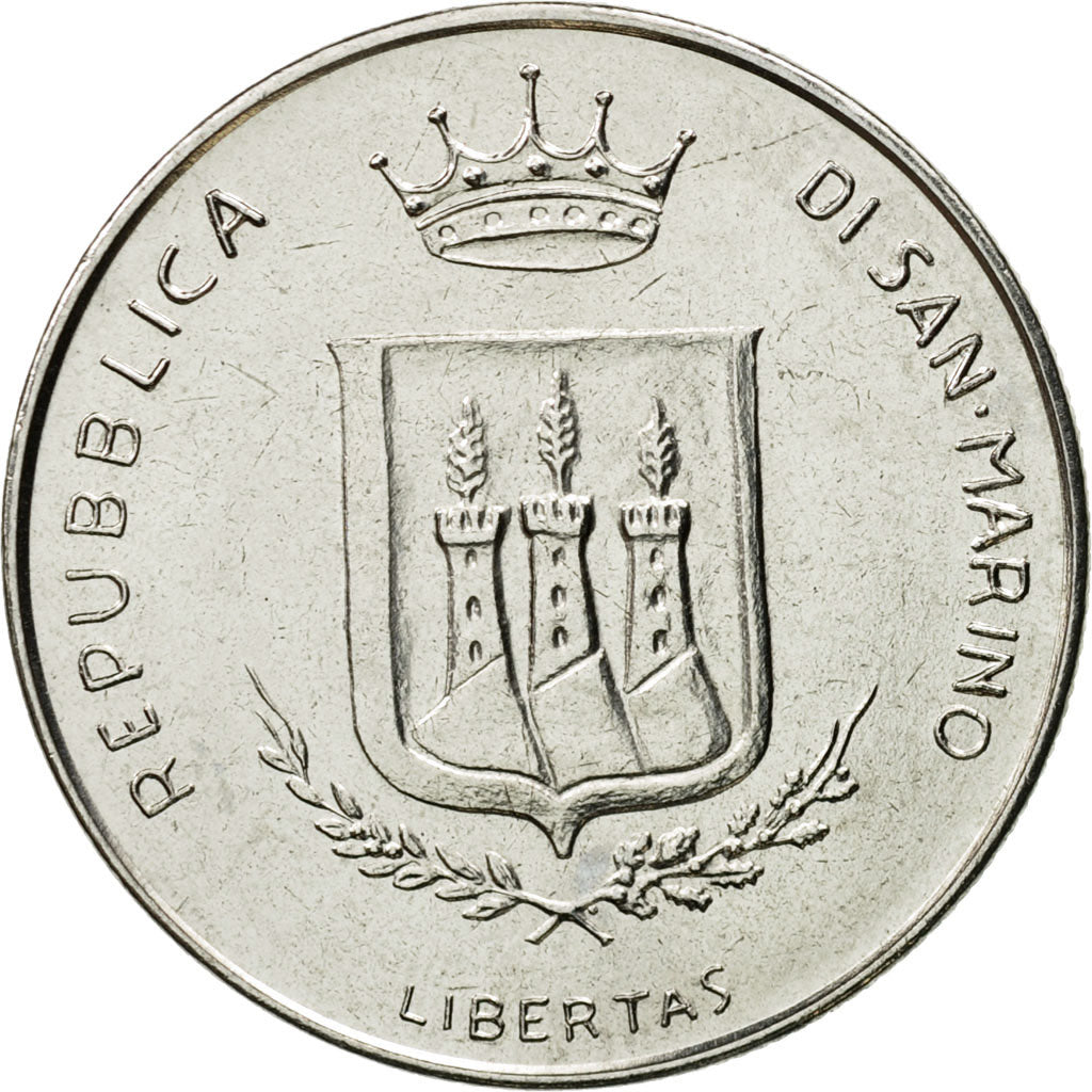 Coin, San Marino, 100 Lire, 1983, Rome, MS(65-70), Steel, KM:151