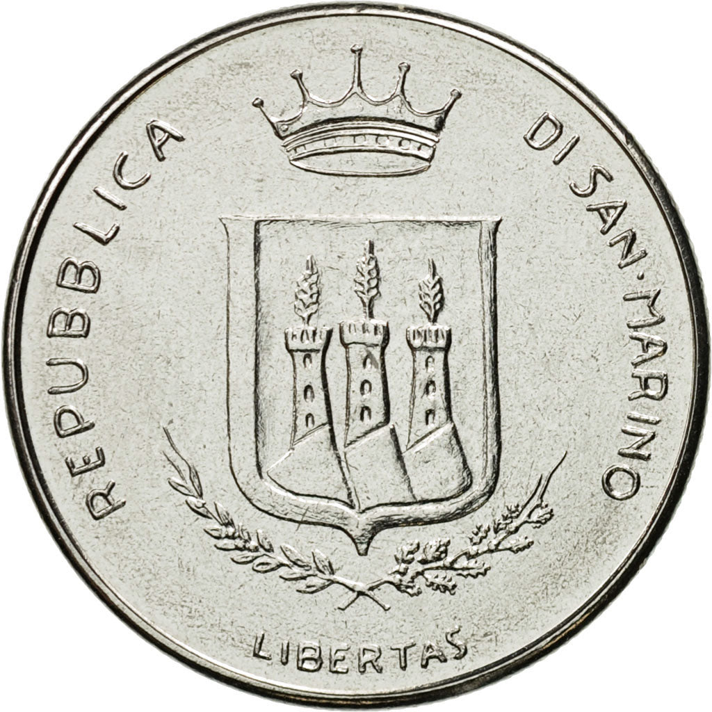 Coin, San Marino, 50 Lire, 1983, Rome, MS(65-70), Steel, KM:150