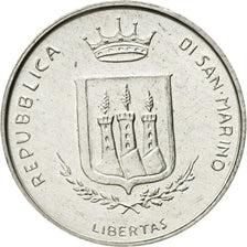 Coin, San Marino, 5 Lire, 1983, Rome, MS(63), Aluminum, KM:147