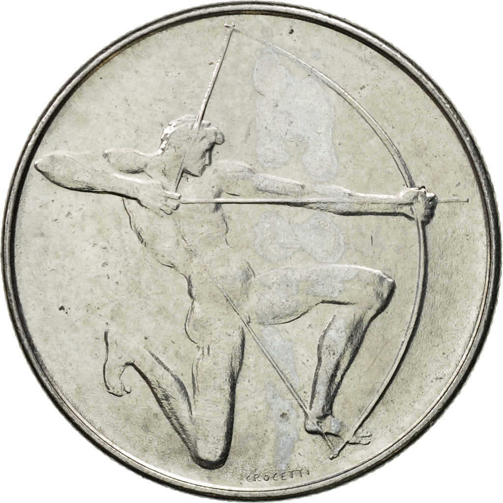 Coin, San Marino, 100 Lire, 1980, Rome, MS(63), Steel, KM:108
