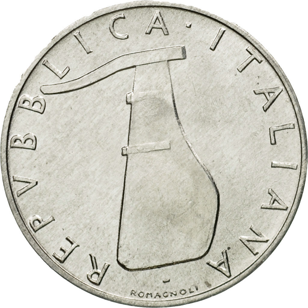 Coin, Italy, 5 Lire, 1972, Rome, MS(63), Aluminum, KM:92