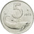 Moneda, Italia, 5 Lire, 1972, Rome, SC, Aluminio, KM:92
