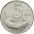 Moneda, Italia, 5 Lire, 1973, Rome, MBC, Aluminio, KM:92