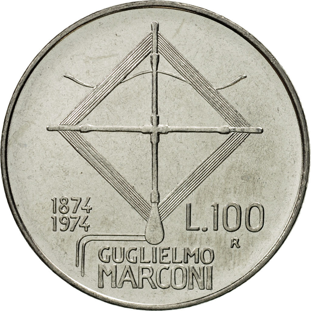 Münze, Italien, 100 Lire, 1974, Rome, UNZ, Stainless Steel, KM:102