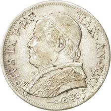 Vatican, Pie IX, 1 Lire 1866 R (Rome) XXI, KM 1378