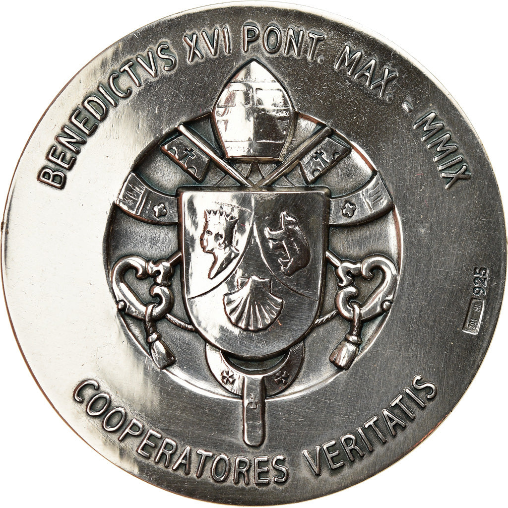 Vatican, Medal, Benoit XVI, Scène Biblique, Religions & beliefs, 2009
