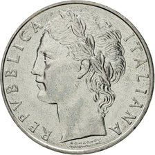 Coin, Italy, 100 Lire, 1975, Rome, MS(63), Stainless Steel, KM:96.1