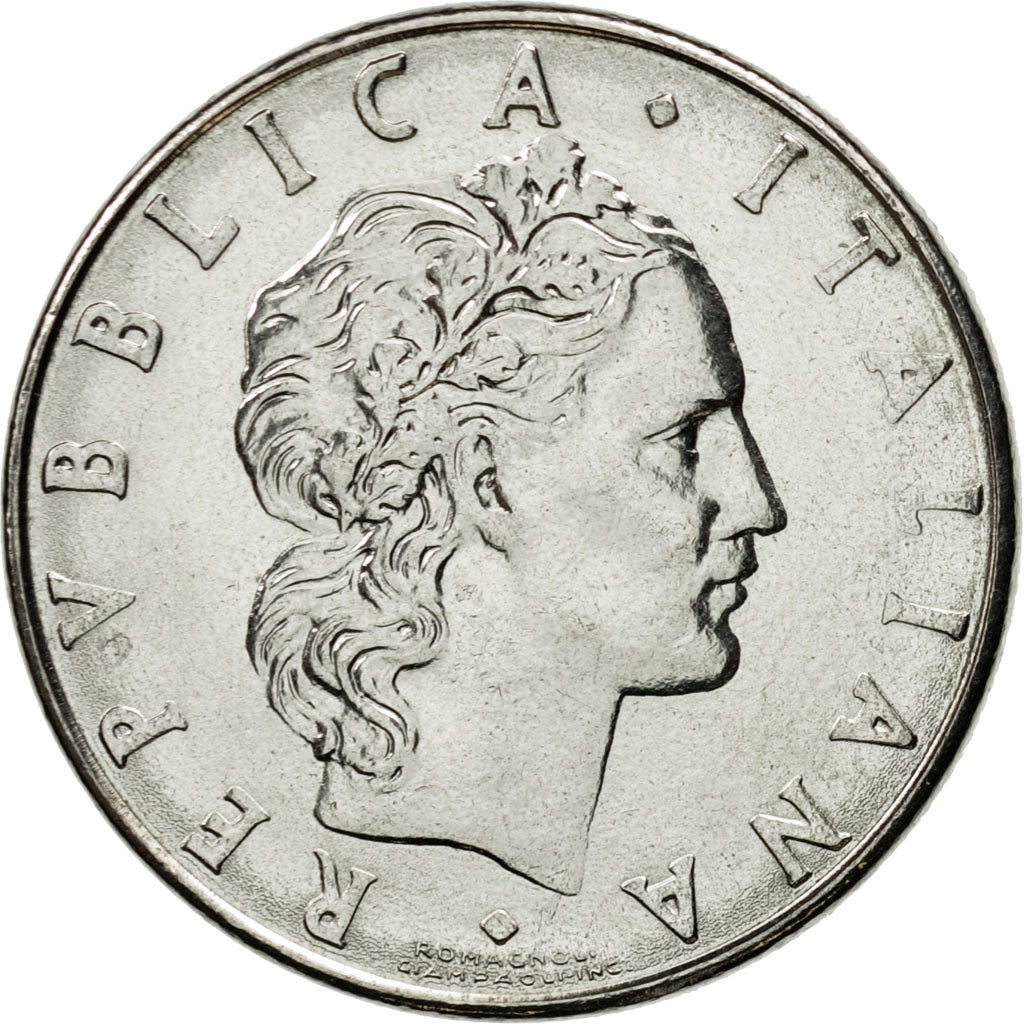 Moneta, Italia, 50 Lire, 1978, Rome, SPL, Acciaio inossidabile, KM:95.1