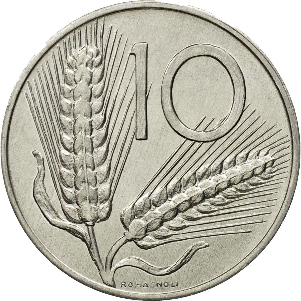 Münze, Italien, 10 Lire, 1979, Rome, VZ, Aluminium, KM:93