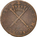 SCOTLAND, 2 Pence, 1696, KM #138, VF(20-25), Copper, 2.67