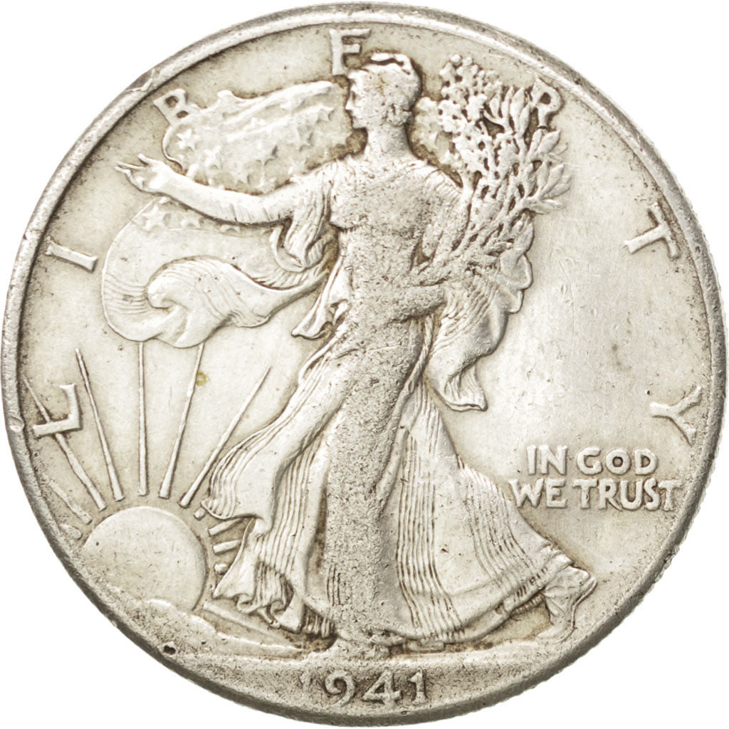 UNITED STATES, Walking Liberty Half Dollar, Half Dollar, 1941, U.S. Mint, KM...