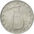 Moneda, Italia, 5 Lire, 1980, Rome, MBC, Aluminio, KM:92