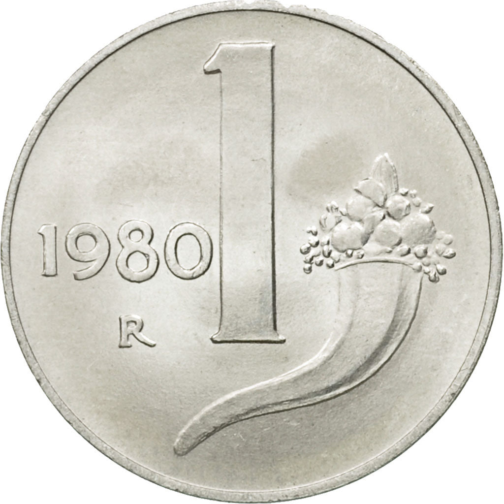 Monnaie, Italie, Lira, 1980, Rome, SPL, Aluminium, KM:91