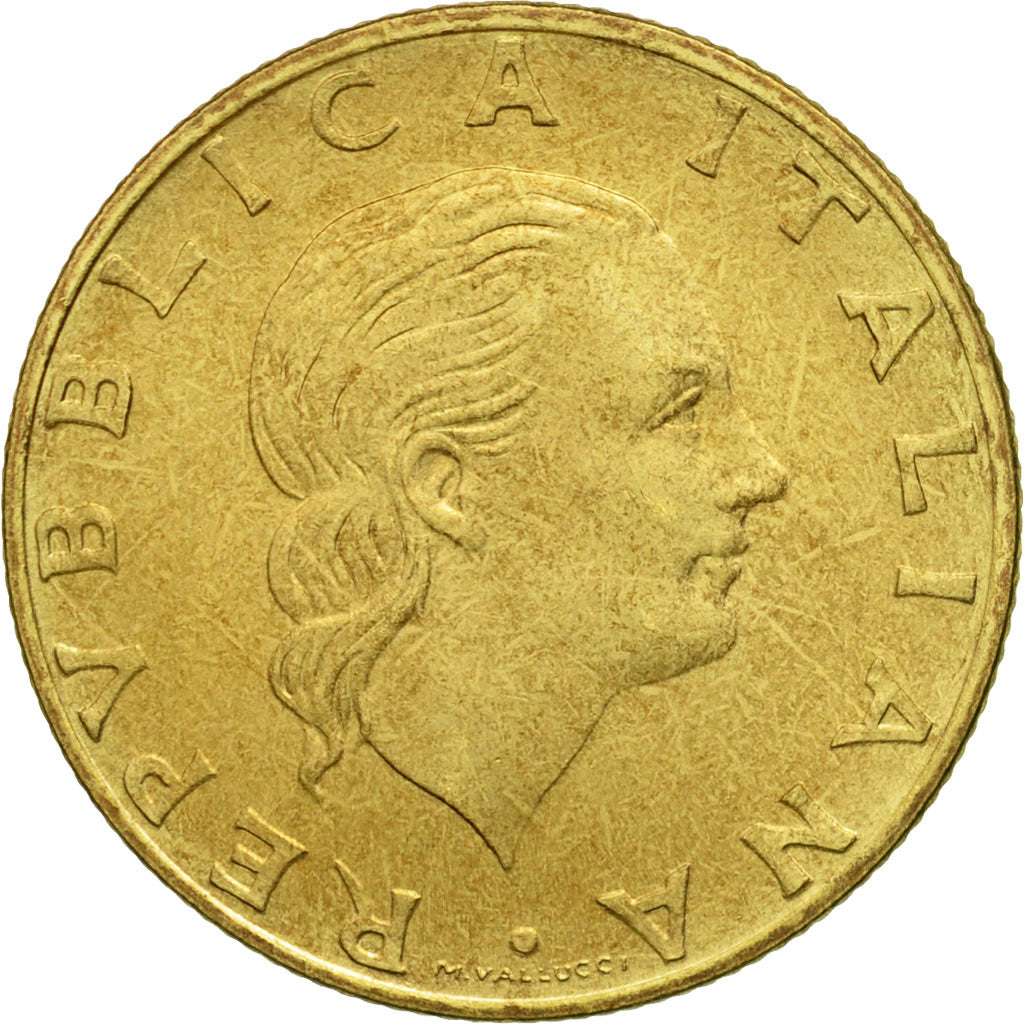 Coin, Italy, 200 Lire, 1981, Rome, AU(50-53), Aluminum-Bronze, KM:105