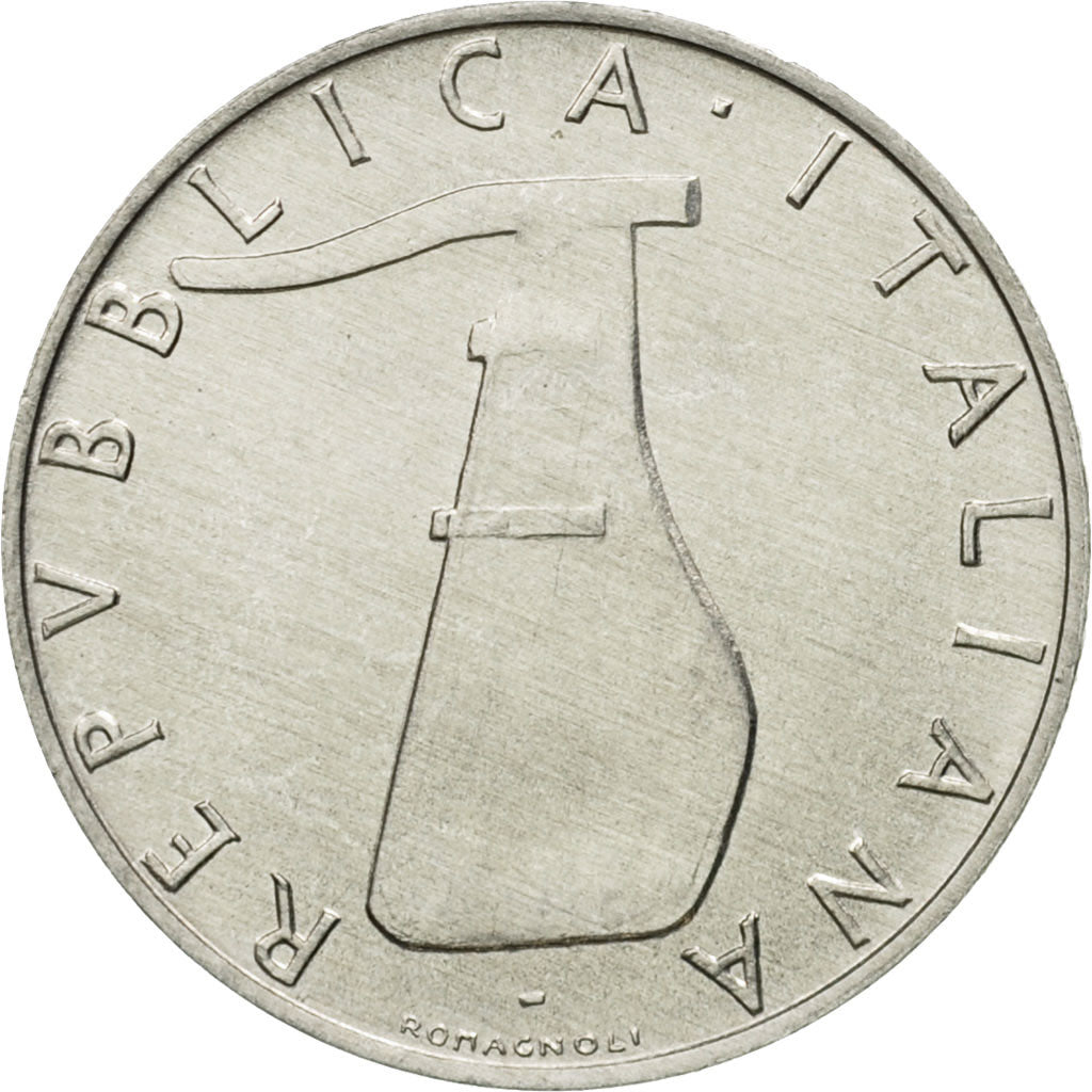 Coin, Italy, 5 Lire, 1981, Rome, AU(55-58), Aluminum, KM:92