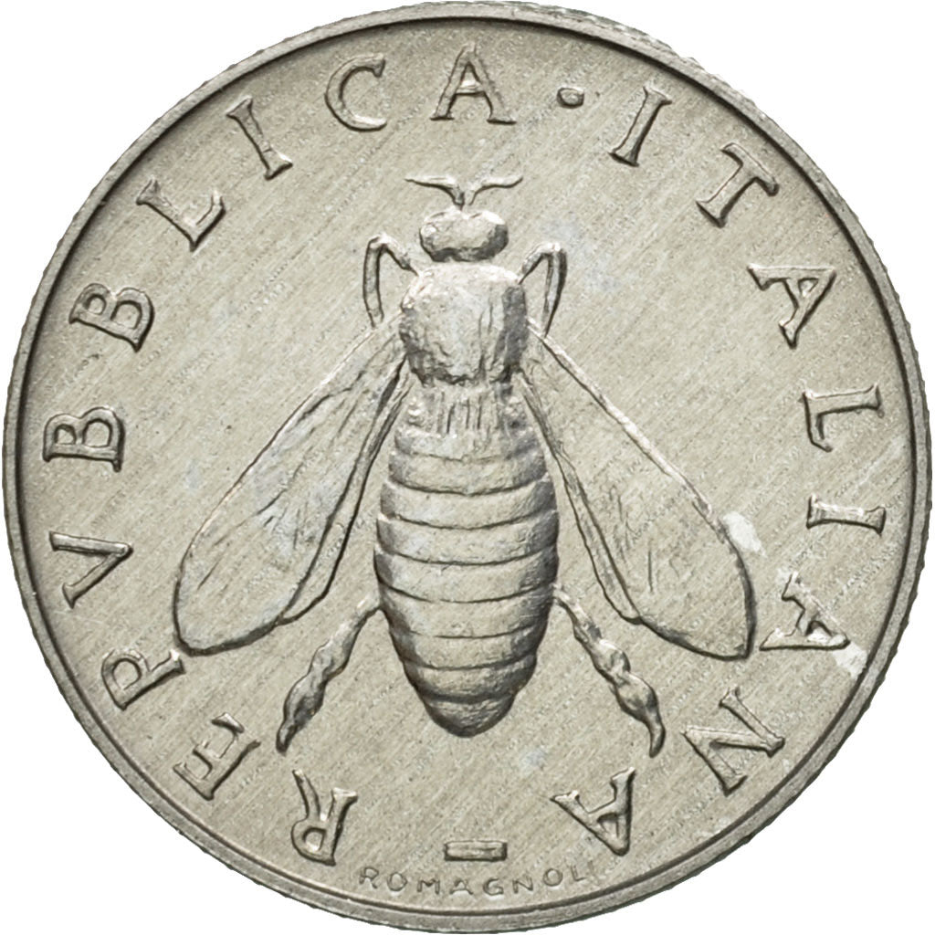Coin, Italy, 2 Lire, 1981, Rome, AU(55-58), Aluminum, KM:94