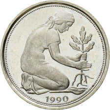 Coin, GERMANY - FEDERAL REPUBLIC, 50 Pfennig, 1990, Berlin, MS(60-62)