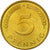 Coin, GERMANY - FEDERAL REPUBLIC, 5 Pfennig, 1990, Berlin, AU(55-58), Brass Clad