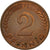 Coin, GERMANY - FEDERAL REPUBLIC, 2 Pfennig, 1968, Stuttgart, EF(40-45), Copper