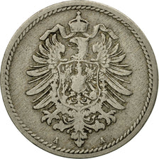 Coin, GERMANY - EMPIRE, Wilhelm I, 5 Pfennig, 1889, Berlin, VF(30-35)