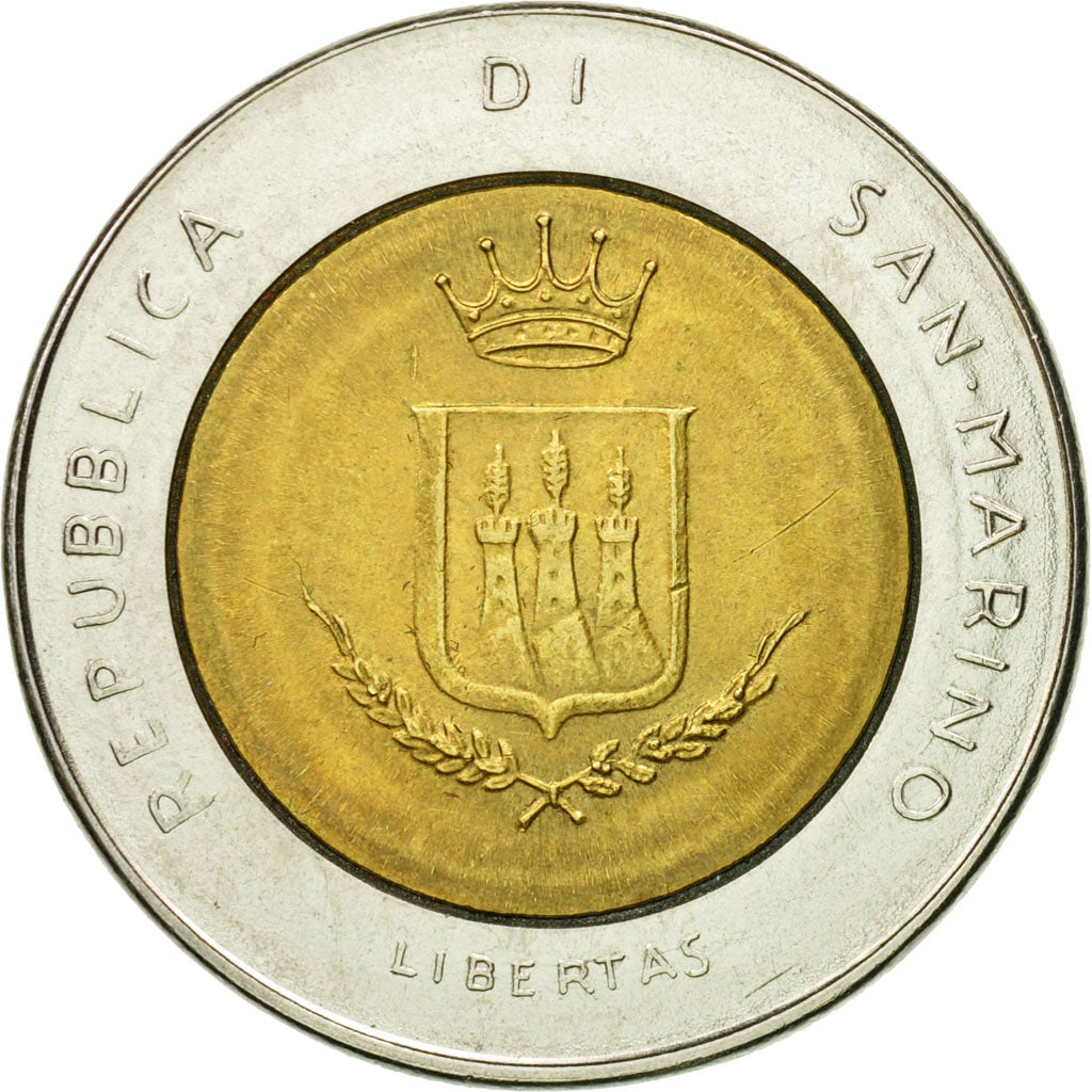 Moneta, San Marino, 500 Lire, 1983, Rome, BB+, Bi-metallico, KM:153