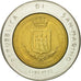 Moneta, San Marino, 500 Lire, 1983, Rome, BB+, Bi-metallico, KM:153