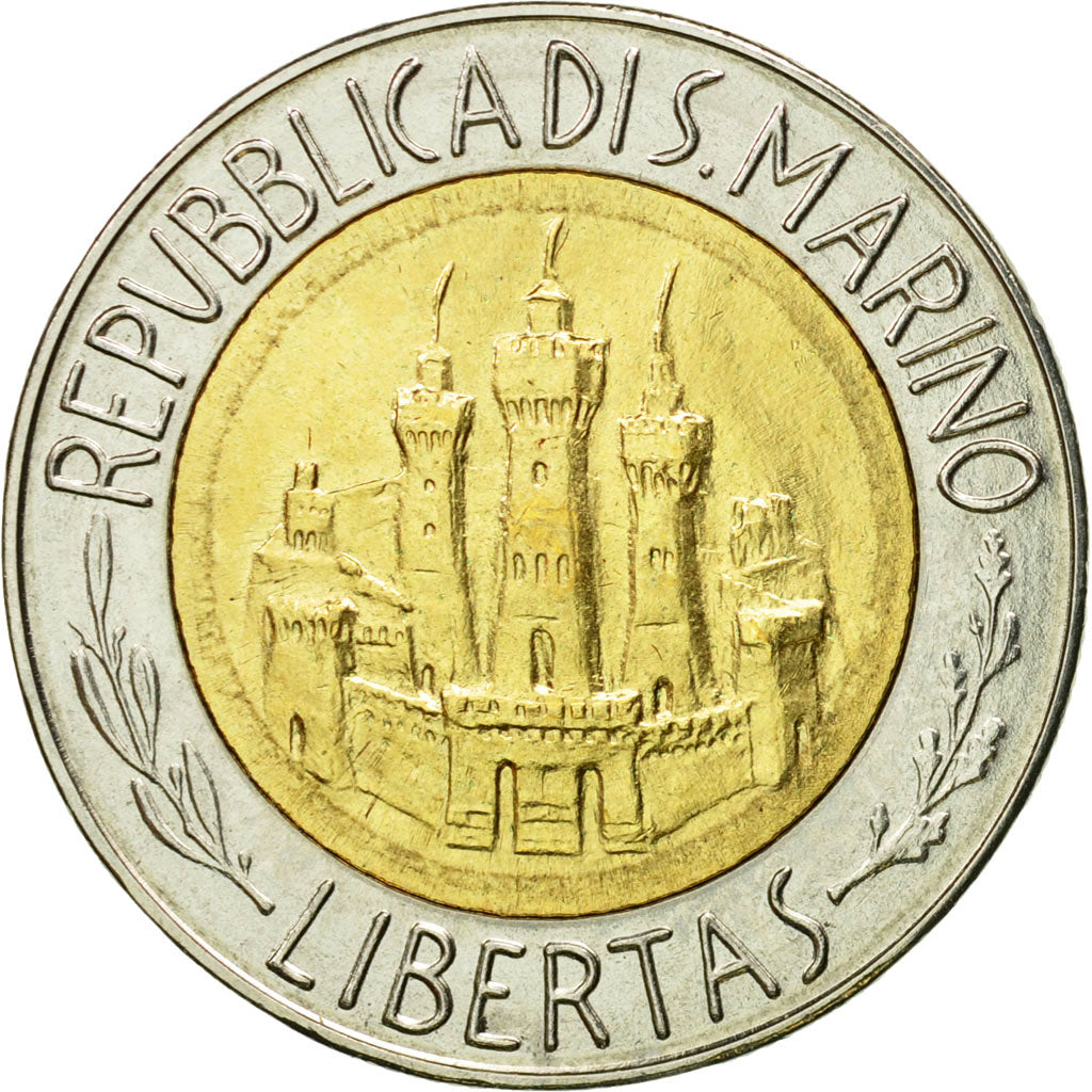 Coin, San Marino, 500 Lire, 1984, Rome, AU(55-58), Bi-Metallic, KM:167