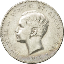 Coin, Portugal, Manuel II, 1000 Reis, 1910, EF(40-45), Silver, KM:558