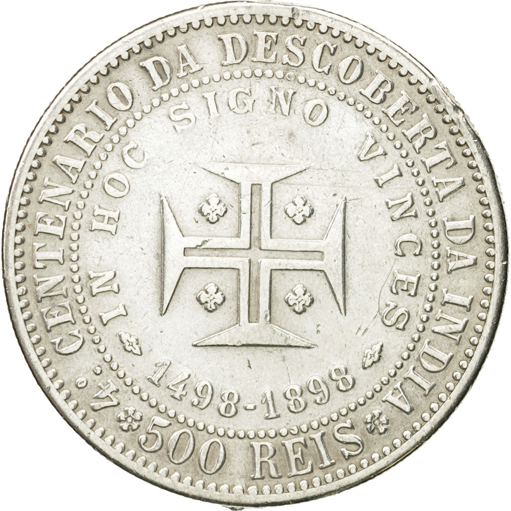 Monnaie, Portugal, Carlos I, 500 Reis, 1898, TTB, Argent, KM:538