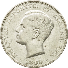 Coin, Portugal, Manuel II, 500 Reis, 1909, EF(40-45), Silver, KM:547