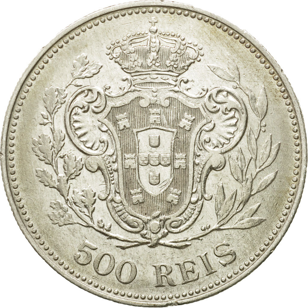 Coin, Portugal, Manuel II, 500 Reis, 1909, EF(40-45), Silver, KM:547