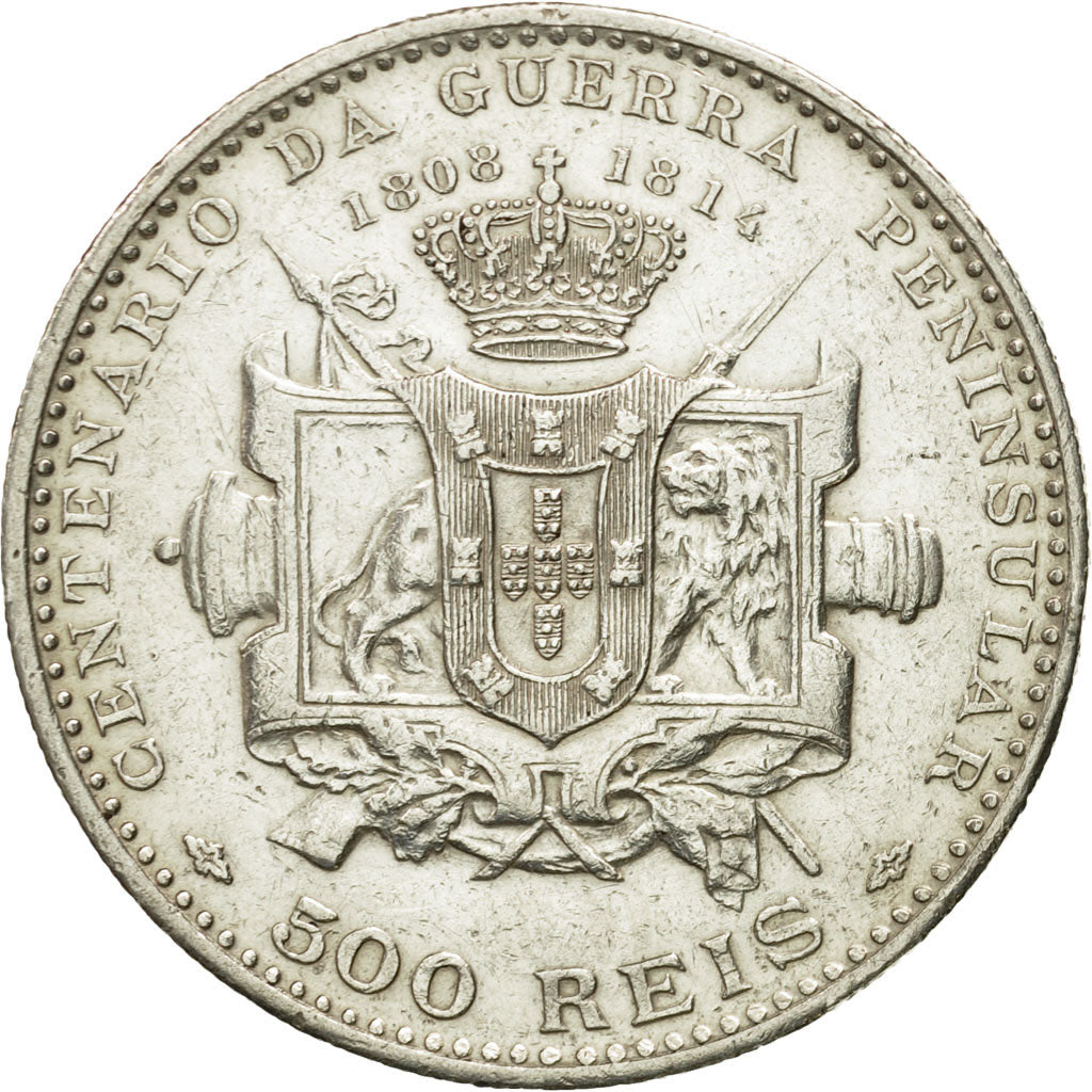 Coin, Portugal, Manuel II, 500 Reis, 1910, EF(40-45), Silver, KM:556