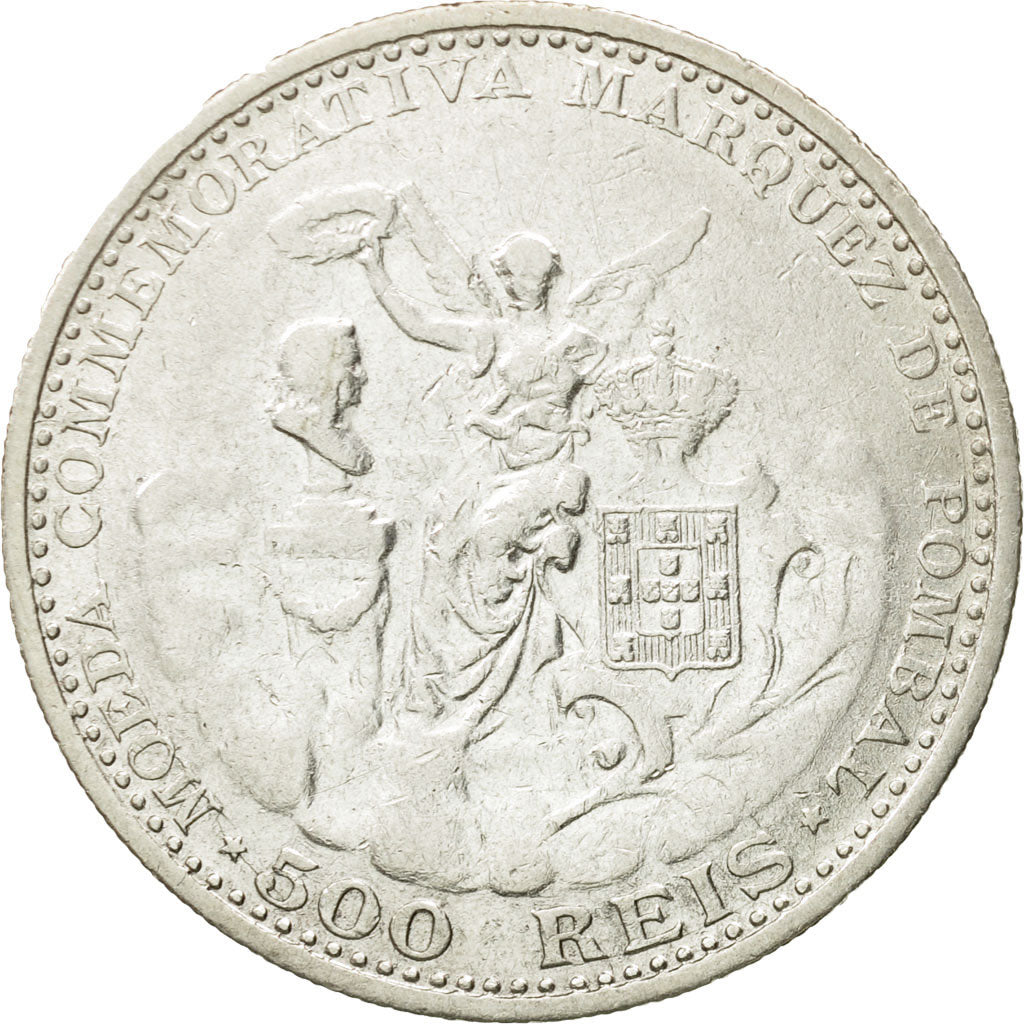 Münze, Portugal, Manuel II, 500 Reis, 1910, SS, Silber, KM:557