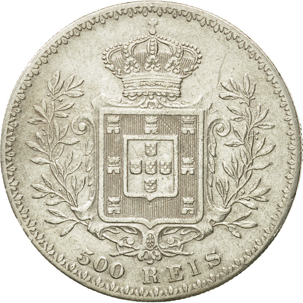 Monnaie, Portugal, Carlos I, 500 Reis, 1892, TTB, Argent, KM:535