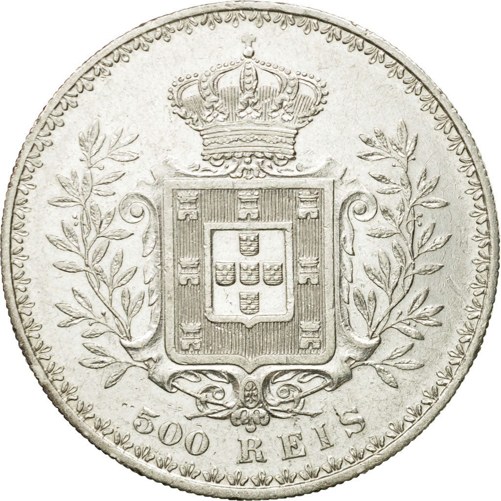 Monnaie, Portugal, Carlos I, 500 Reis, 1896, TTB, Argent, KM:535