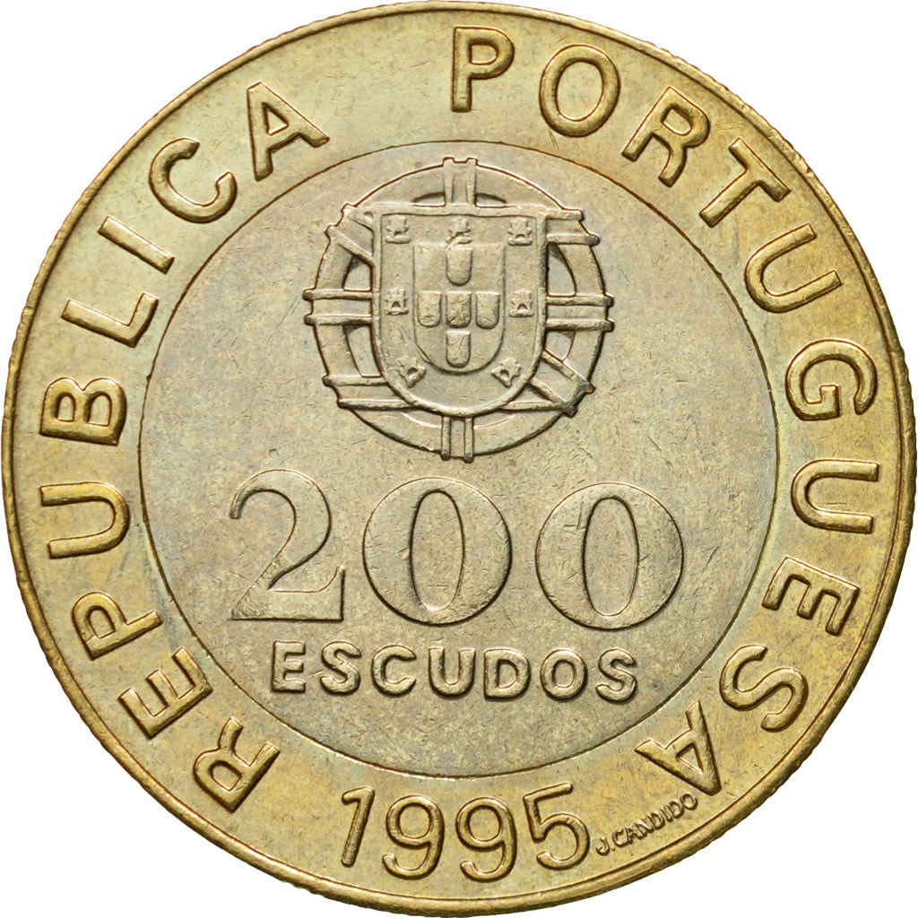 Coin, Portugal, 200 Escudos, 1995, AU(55-58), Bi-Metallic, KM:679